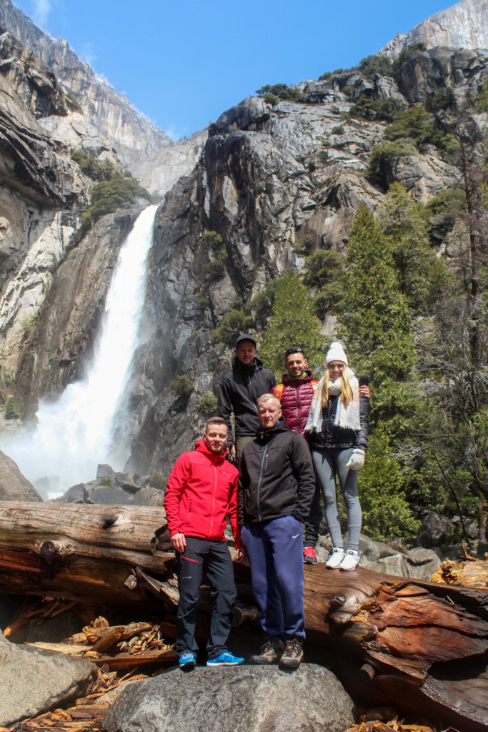 Spodná časť Yosemitských vodopádov