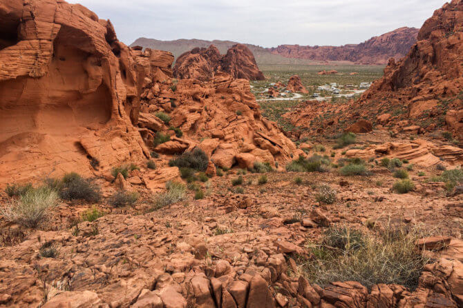 V pozadí vidieť kemp, kde budeme nabudúce spať