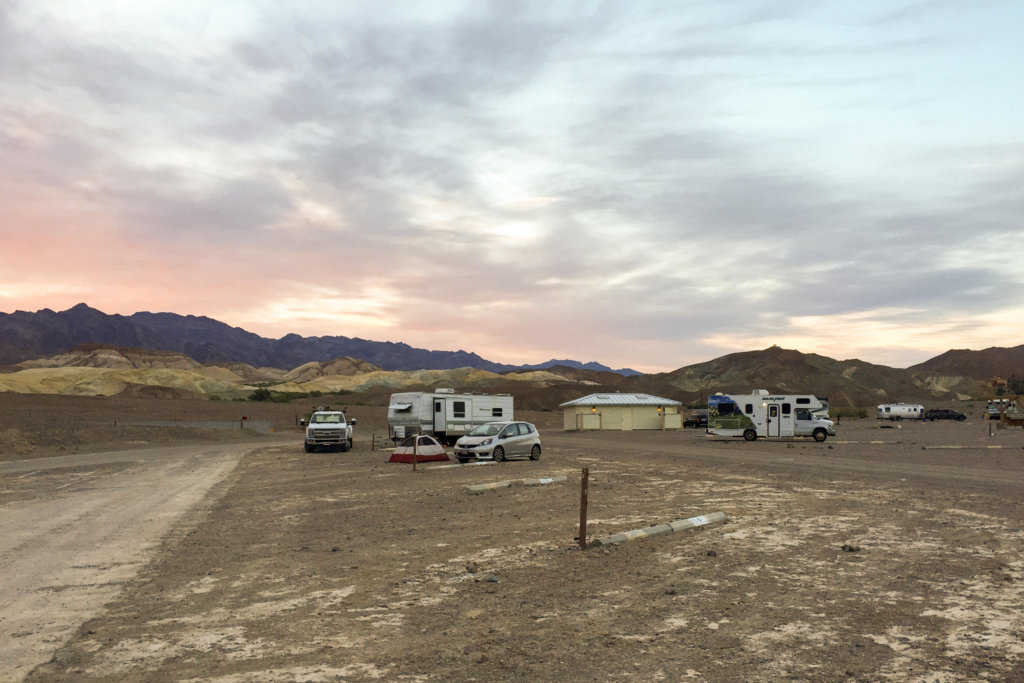 "pohodlné" miesto na kempovanie