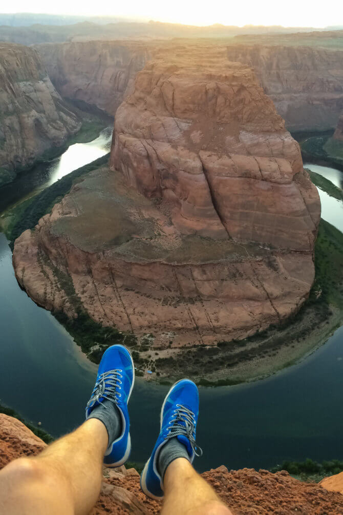 Západ slnka na Horseshoe Bend