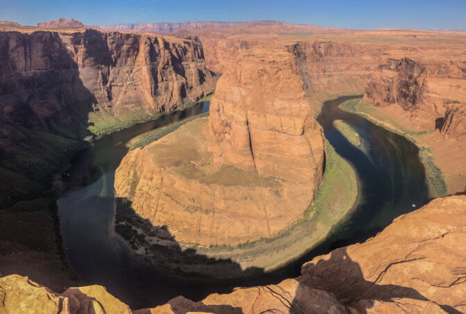 Východ slnka na Horseshoe Bend
