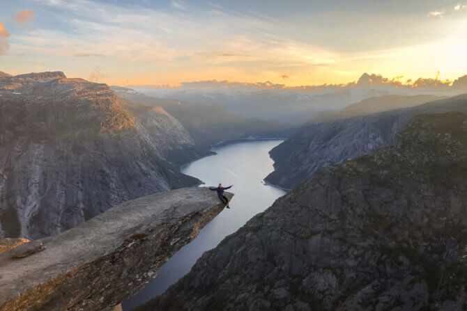 výlet na Trolltungu