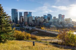 Mt Pleasant výhľad na Calgary