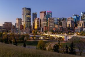 Mt Pleasant výhľad na Calgary
