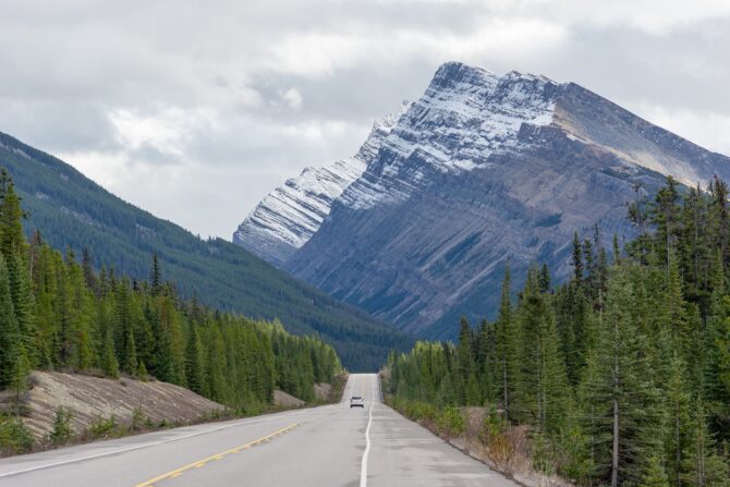 icefields parkway najkrajšia cesta na svete