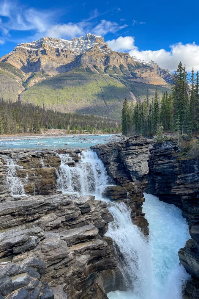 icefields parkway athabasca falls